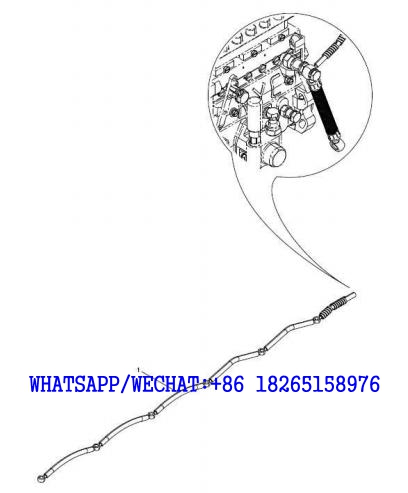 40 WEICHAI WP6G125E202 DHB06G0200 DIESEL ENGINE Injector return pipe group A136-4110000846