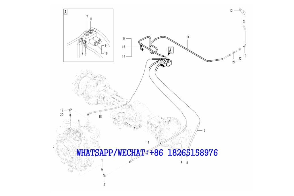 41 SDLG B877 BACKHOE LOADER PARTS CATALOG Auxiliary hydraulic control assembly F2-2612000551