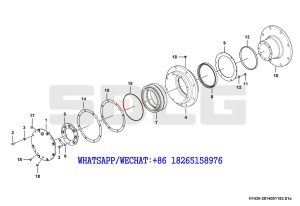 41 SDLG RS8140 ROAD ROLLER working equipment bearing kit H1430-2814001153