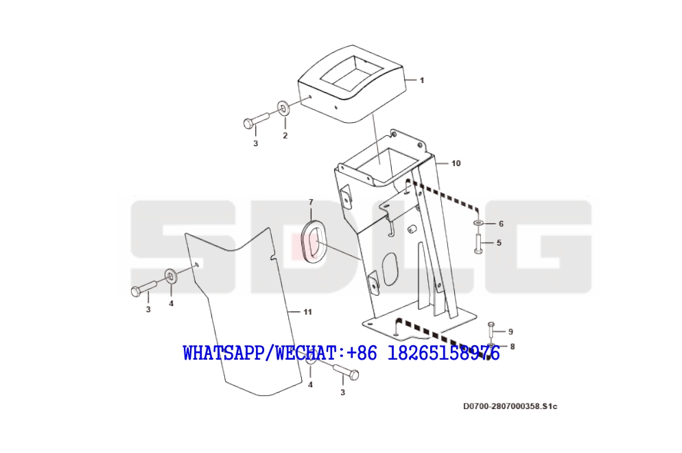 42 SDLG G9190 MOTOR GRADER Variable speed control assembly D0700-2807000358