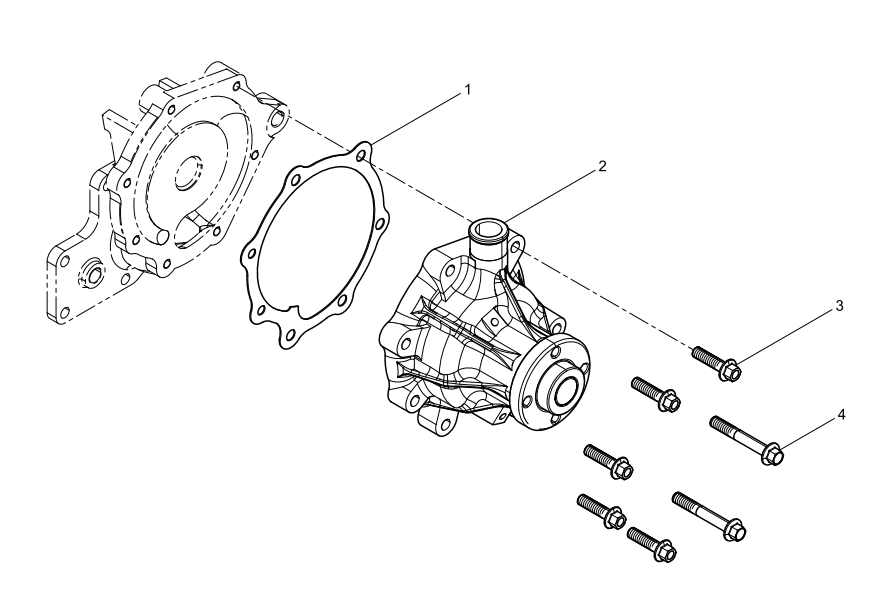 42 WEICHAI WP6 DHP06G0215 WP6G125E3 ENGINE Water Pump Group