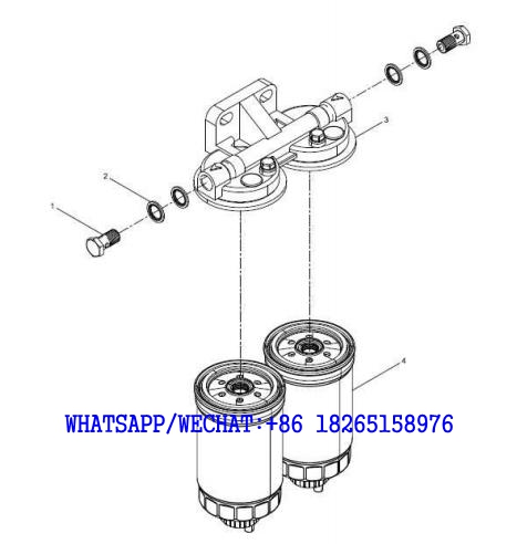 42 WEICHAI WP6G125E202 DHB06G0200 DIESEL ENGINE 12189882 Fuel filter A138-4110000846