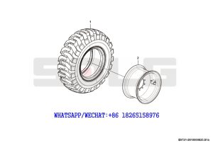 44 SDLG G9190 MOTOR GRADER Wheel assembly E0721-2810000625