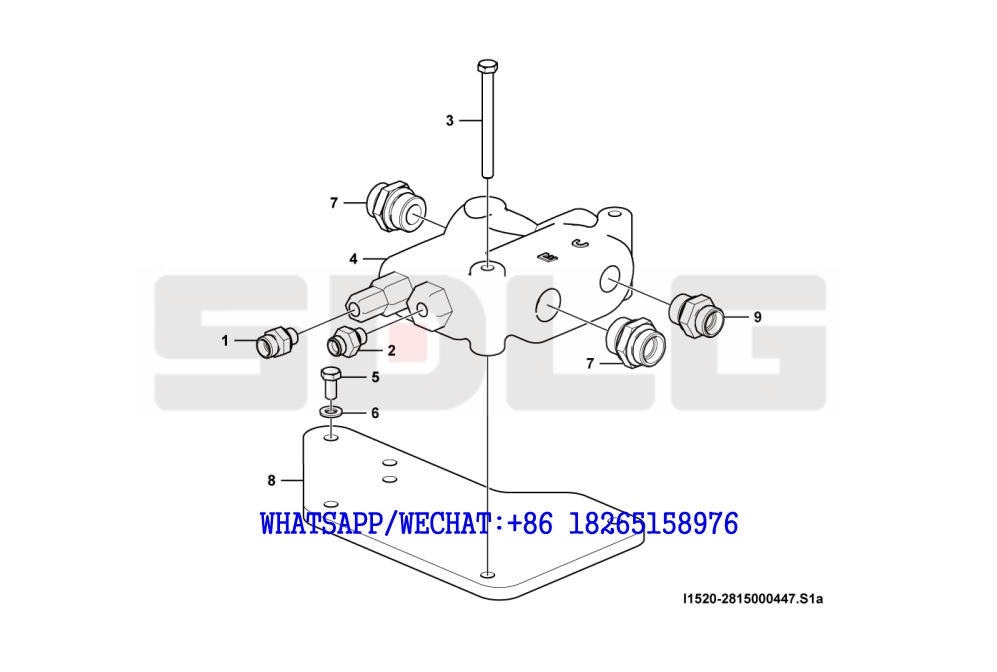 44 SDLG RS8140 ROAD ROLLER Priority valve I1520-2815000447