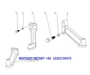 44 WEICHAI TD226B DIESEL ENGINE ENGINE BRACKET ASSEMBLY