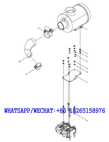 46 WEICHAI WP6G125E202 DHB06G0200 DIESEL ENGINE Air filter group A110-4110002122