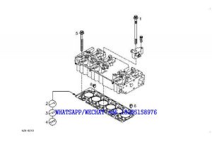 47 SDLG LG6225E HYDRAULIC EXCAVATOR Fastenings-Cylinder head A29-6210