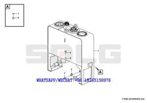 47 SDLG LG933 WHEEL LOADER WITH YUCHAI ENGINE Hydraulic fluid tank F1000-2910002822