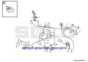 48 SDLG RS8140 ROAD ROLLER Travel brake system J1800-2818000479