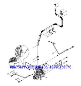 48 WEICHAI WP6G125E202 DHB06G0200 DIESEL ENGINE Air compressor assembly A128-4110001949