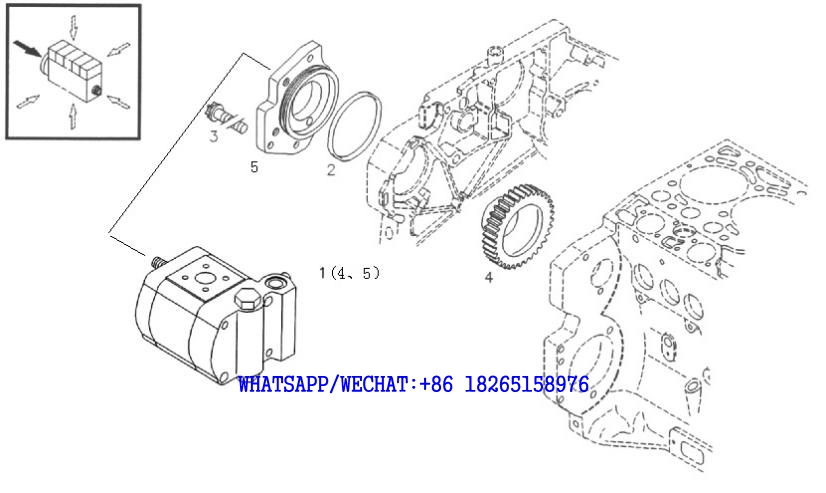 49 DACHAI DEUTZ BF6M1013 DIESEL ENGINE GEARED PUMP