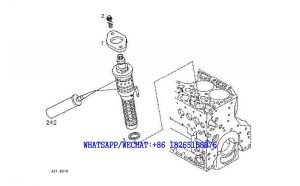 49 SDLG LG6225E HYDRAULIC EXCAVATOR Fuel inject pump fastenings A31-6210