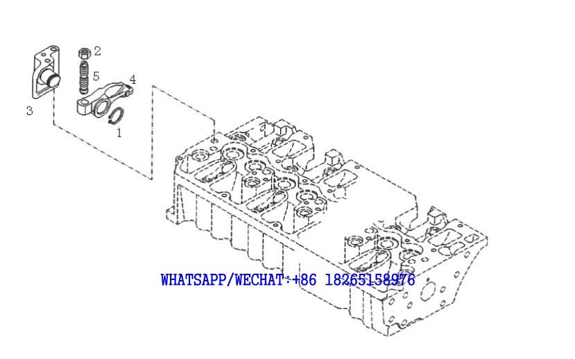 5 DACHAI DEUTZ BF6M1013 DIESEL ENGINE ROCKER ARM BRACKET -2