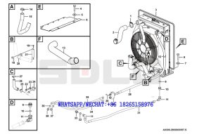 5 SDLG LG933 WHEEL LOADER WITH YUCHAI ENGINE Radiator A0300-2903003557