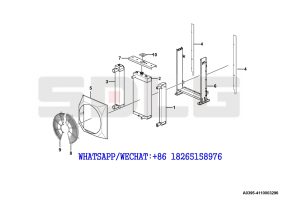 5 SDLG LG936 WHEEL LOADER L936-3C(370725) Radiator assembly A0395-4110003296