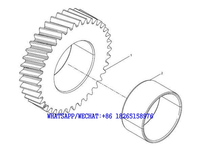 5 WEICHAI WP6G125E202 DHB06G0200 DIESEL ENGINE 13022327 Intermediate gear A104-4110002247