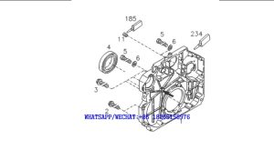 50 DACHAI DEUTZ BF6M1013 DIESEL ENGINE GEAR CASE