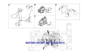 50 SDLG B877 BACKHOE LOADER PARTS CATALOG Excavator hydraulic assembly -3 F8-2613000979-3