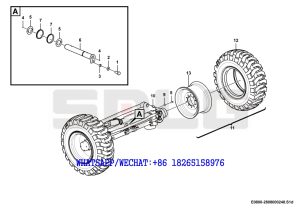 50 SDLG G9190 MOTOR GRADER Front axle assembly E0800-2808000248