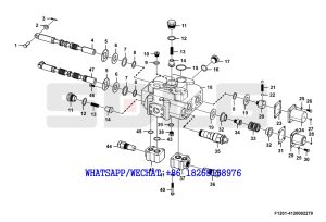 50 SDLG LG933 WHEEL LOADER WITH YUCHAI ENGINE (331005) Control valve assembly F1201-4120002279