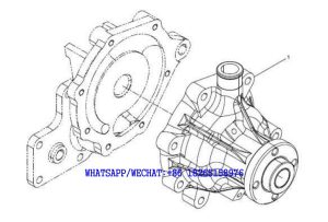 50 WEICHAI WP6G125E202 DHB06G0200 DIESEL ENGINE Water pump assembly A129-4110001949