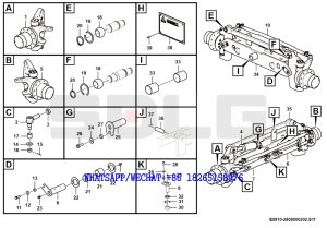 51 SDLG G9190 MOTOR GRADER Front axle E0810-2808000202