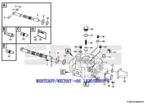 51 SDLG LG933 WHEEL LOADER WITH YUCHAI ENGINE 370142) Control valve assembly F1205-4120002279