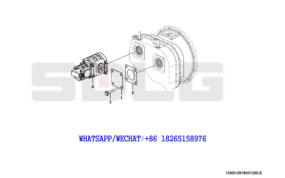 51 SDLG LG936 WHEEL LOADER Steering pump assembly I1900-2919001389