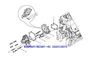 51 WEICHAI WP6G125E202 DHB06G0200 DIESEL ENGINE Adapter assembly A130-4110001949