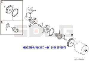 52 SDLG RS8140 ROAD ROLLER Brake system pneumatic cylinder J1821-4120000090