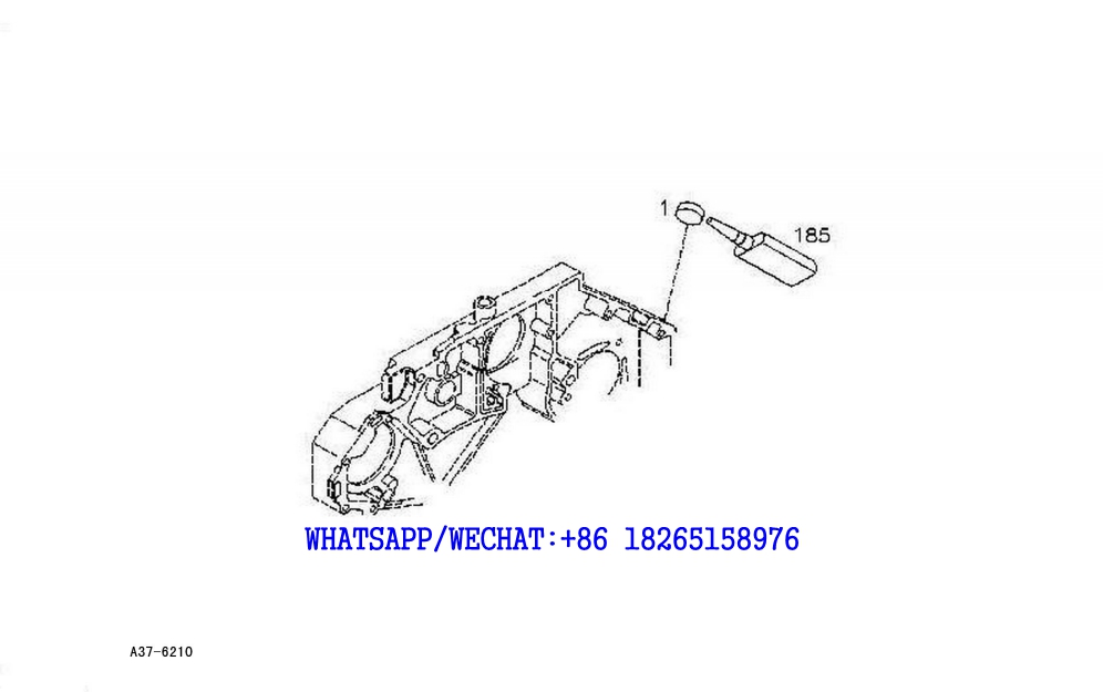 55 SDLG LG6225E HYDRAULIC EXCAVATOR Rear oil return hole blanking parts A37-6210