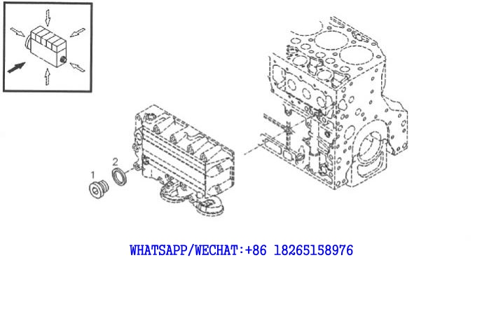 56 DACHAI DEUTZ BF6M1013 DIESEL ENGINE OIL COOLER BOX -3