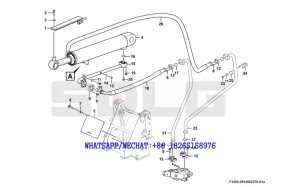 56 SDLG LG933 WHEEL LOADER WITH YUCHAI ENGINE Tilt cylinder system F1400-2914002370