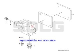 56 SDLG LG936 WHEEL LOADER VLH-240S-14 Priority valve assembly I2020-2920001063