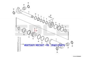 57 SDLG LG933 WHEEL LOADER WITH YUCHAI ENGINE (3713CH) Tilt cylinder F1410-4120008483