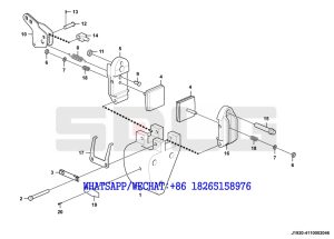 57 SDLG RS8140 ROAD ROLLER Brake system parking brake hand-op. J1920-4110002046