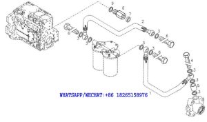 58 DACHAI DEUTZ BF6M1013 DIESEL ENGINE HOSE ASSEMBLY