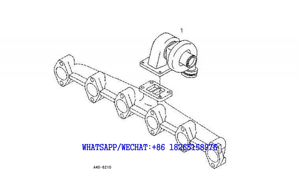 58 SDLG LG6225E HYDRAULIC EXCAVATOR Turbocharger A40-6210