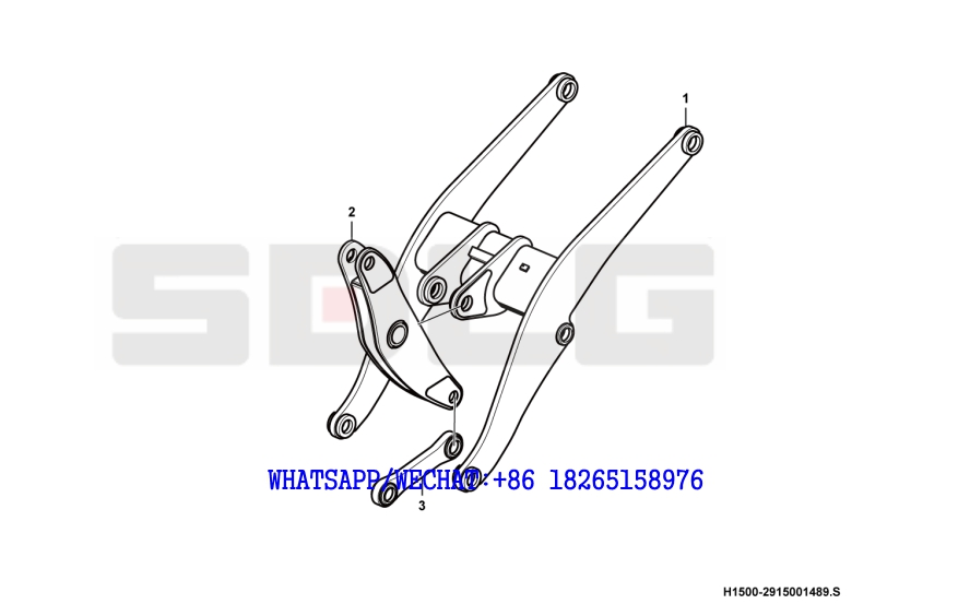 59 SDLG LG933 WHEEL LOADER WITH YUCHAI ENGINE Linkage system H1500-2915001489