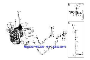 6 SDLG B877 BACKHOE LOADER PARTS CATALOG Transmission assembly C1-2605000069