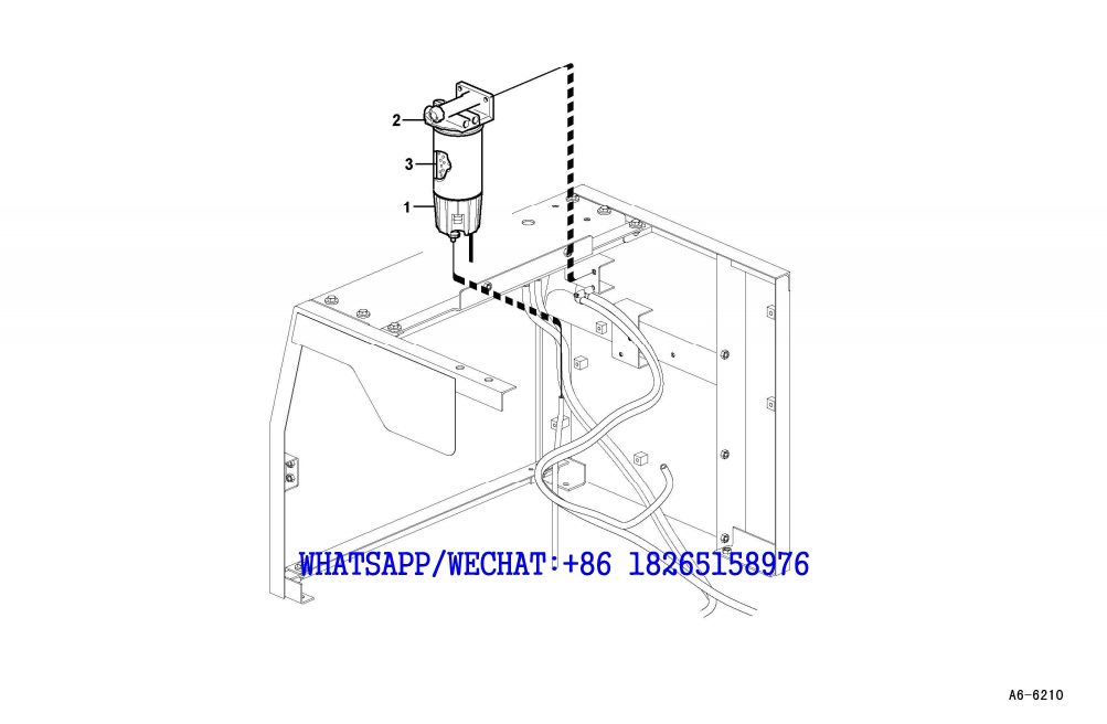 6 SDLG LG6225E HYDRAULIC EXCAVATOR Water separator A6-6210