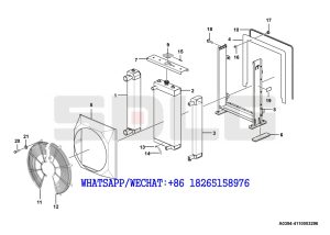 6 SDLG LG936 WHEEL LOADER L936-3C(320204) Radiator assembly A0394-4110003296