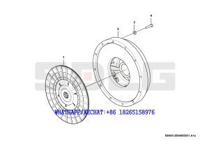 6 SDLG RS8140 ROAD ROLLER Starter clutch B0400-2804000031