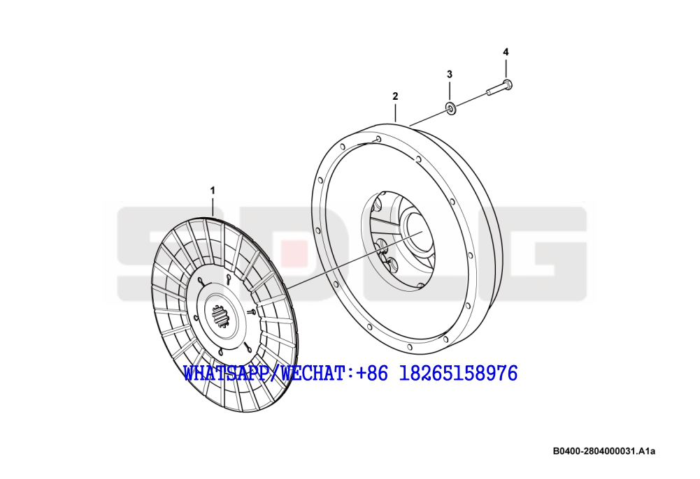 6 SDLG RS8140 ROAD ROLLER Starter clutch B0400-2804000031