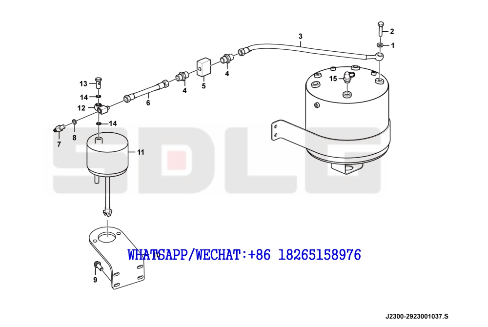 62 SDLG LG936 WHEEL LOADER Stopping device J2300-2923001037