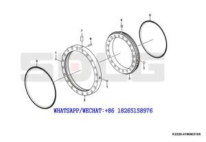 62 SDLG RS8140 ROAD ROLLER Frame slewring K2220-4190003105