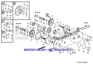 63 SDLG G9190 MOTOR GRADER 90 500 056(320307) Right balance-box assembly E1015-4110002967