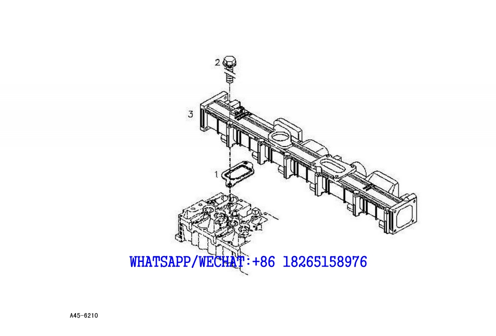 63 SDLG LG6225E HYDRAULIC EXCAVATOR Turbocharge air pipe A45-6210