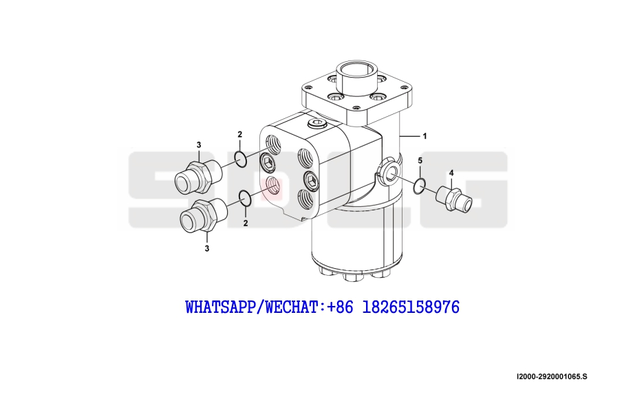 63 SDLG LG933 WHEEL LOADER WITH YUCHAI ENGINE BZZ6-630A Steering gear system I2000-2920001065