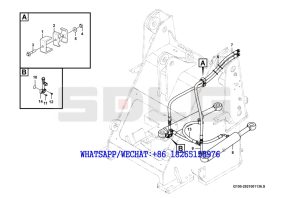 64 SDLG LG933 WHEEL LOADER WITH YUCHAI ENGINE Steering cylinder system I2100-2921001136